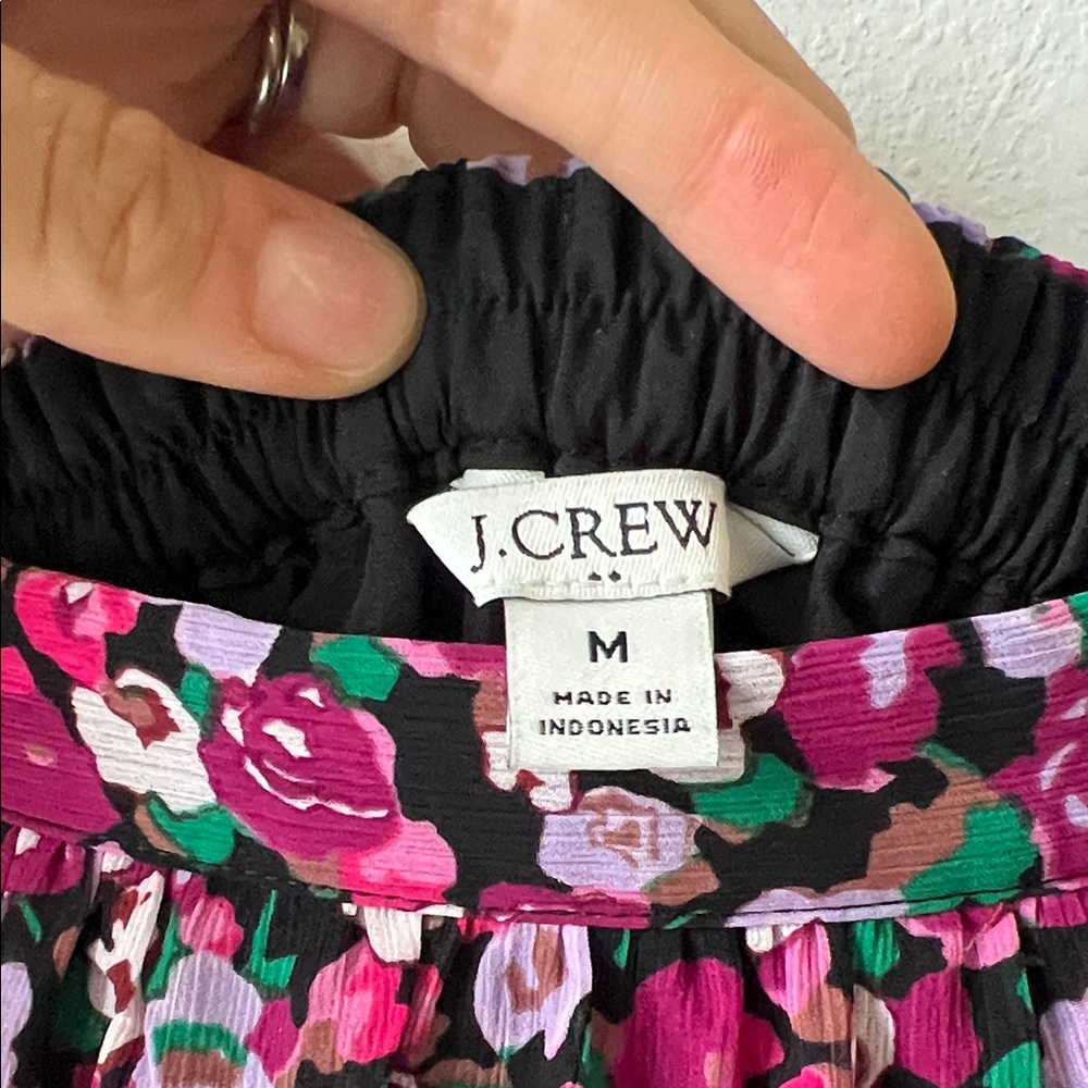 J. Crew Floral A-Line Skirt - Pink and Purple - Picture 2 of 4